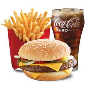 Quarter Pounder with Cheese Super Value Meal Menu Price