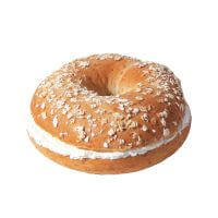 Classic Wholemeal Bagel Served with Cream Cheese