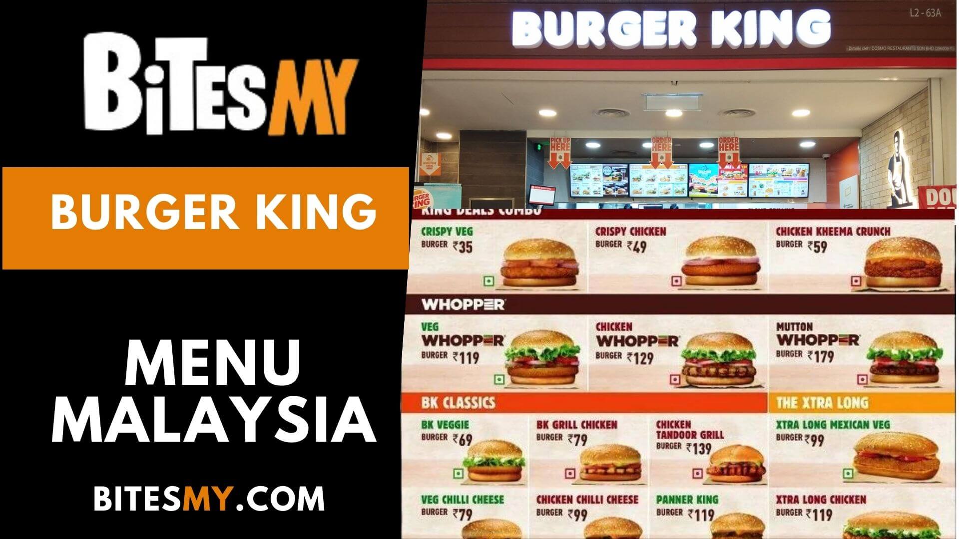 Burger King Malaysia Menu & Prices