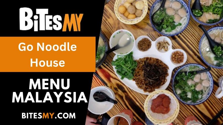 Go Noodle House Menu Price Malaysia (Updated 2024)