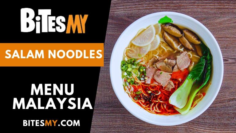 Salam Noodles Menu Price Malaysia (Updated 2024)