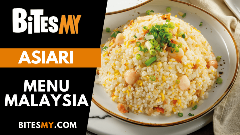 Asiari Menu Price Malaysia (Updated 2024)