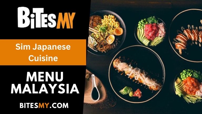 Sim Japanese Cuisine Menu Price Malaysia (Updated 2024)